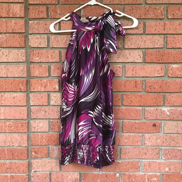 High collar satin blouse - Picture 1 of 4